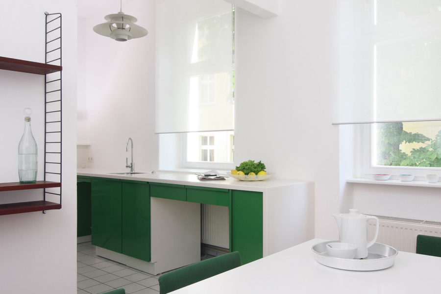 Inneneinrichtung Fotograf Interieur grüne Küche